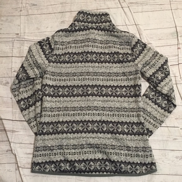 Eddie Bauer Cardigan Fair Isle Pattern - Picture 2 of 5